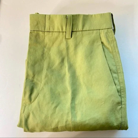 Sofie D'Hoore Piccolo High Waist Straight Cropped Pant Green